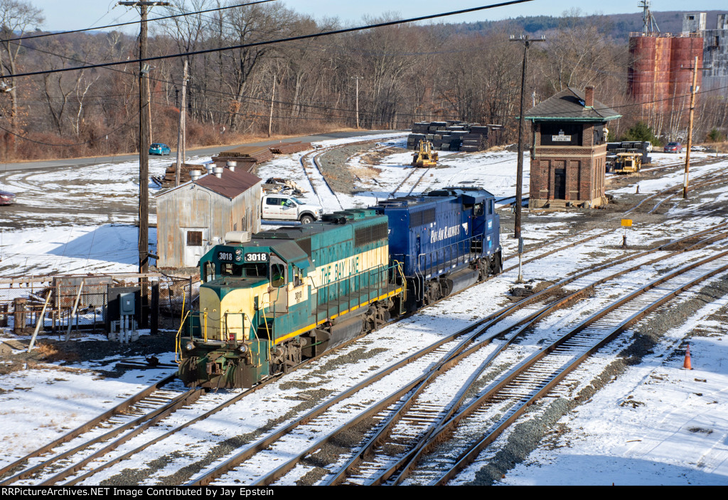 ED-9's power passes the old B&M Tower 